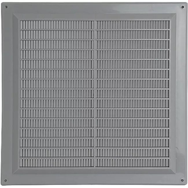 Ventilation grille square with grill 250x250 grey