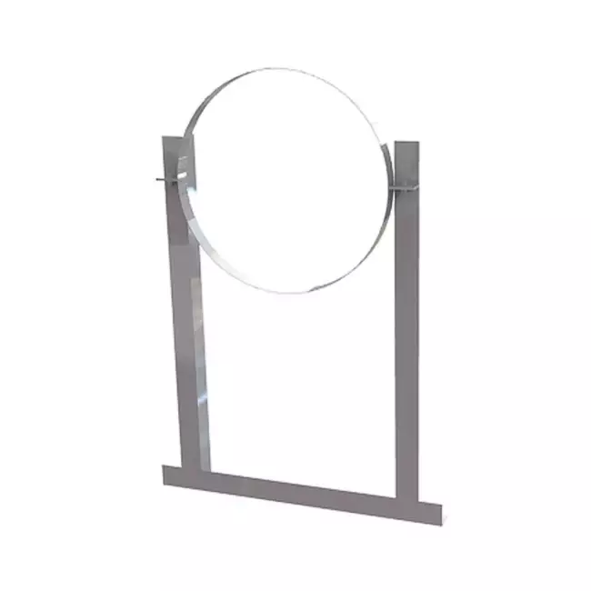 Aluminium roof bracket for spiral pipe diameter 125mm