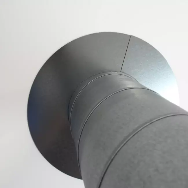 Covering rosette Ø 400 mm galvanised (2 parts)