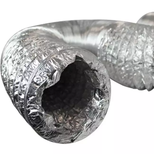 Aludec 125 mm unisulated flexible ducting - 5 m
