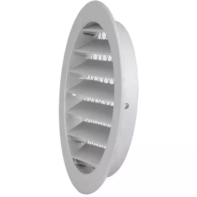Aluminium external air wall grille Ø 80mm - MRA80