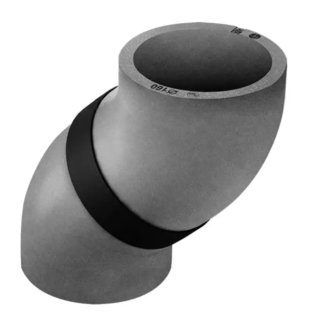 Insulated bend EPS 45° diameter 125mm