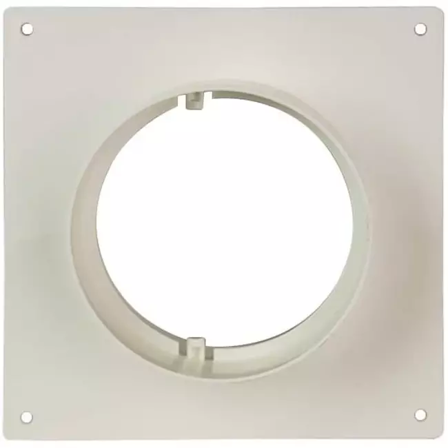 Round plastic wall plate diameter: 125mm AFS125