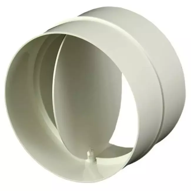 Round plastic back draught shutter diameter: 150mm AV150