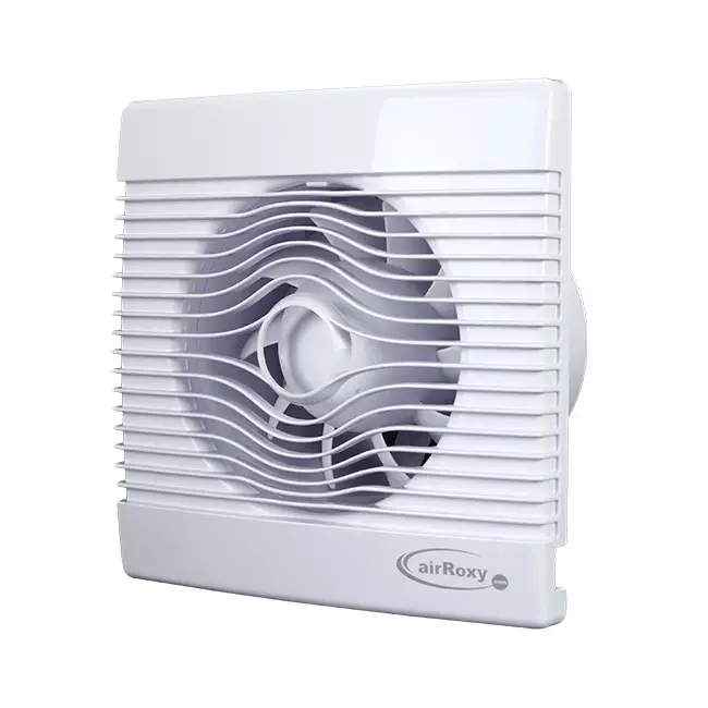 Bathroom extractor fan white with humidity sensor and timer - Ø 100 mm (pRemium 100HS)