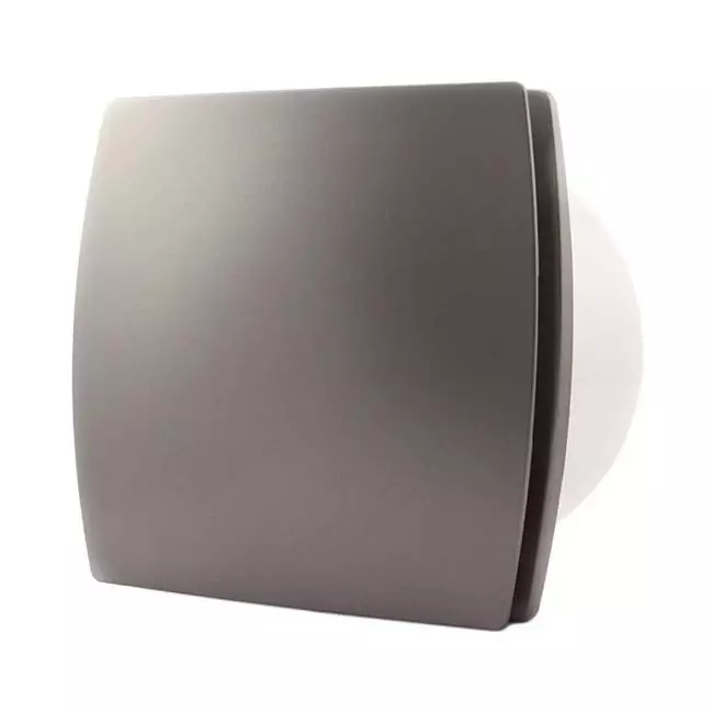 Bathroom extractor fan Ø 150 mm silver - Design T150S