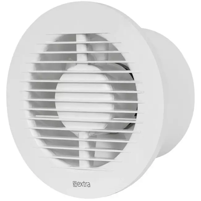 Bathroom extractor fan round Ø 125 mm white with timer and humidity sensor - EE125HT