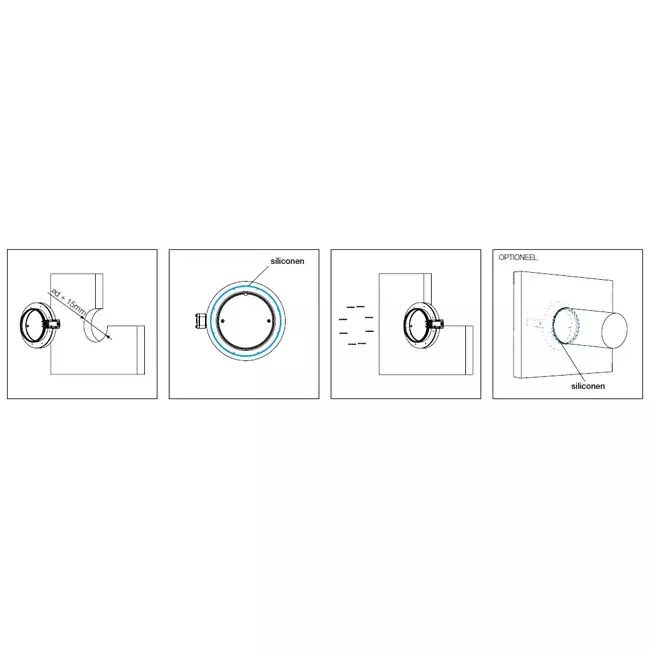 Fire damper round compact 100 mm servo motor 230V - E-FDC DD M230 D100