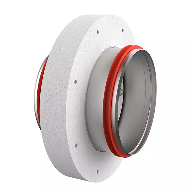 Fire damper round compact 100 mm servo motor 230V - E-FDC DD M230 D100