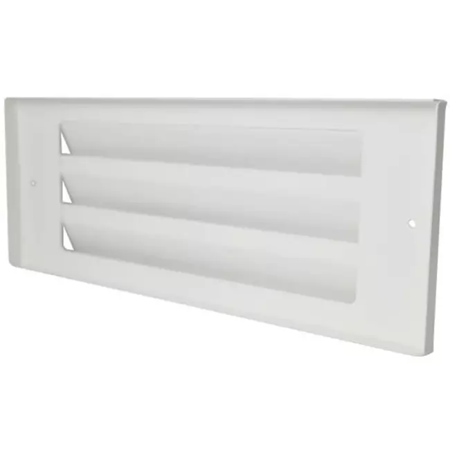 Outside wall grille surface-mounted 300mm x 100mm WHITE