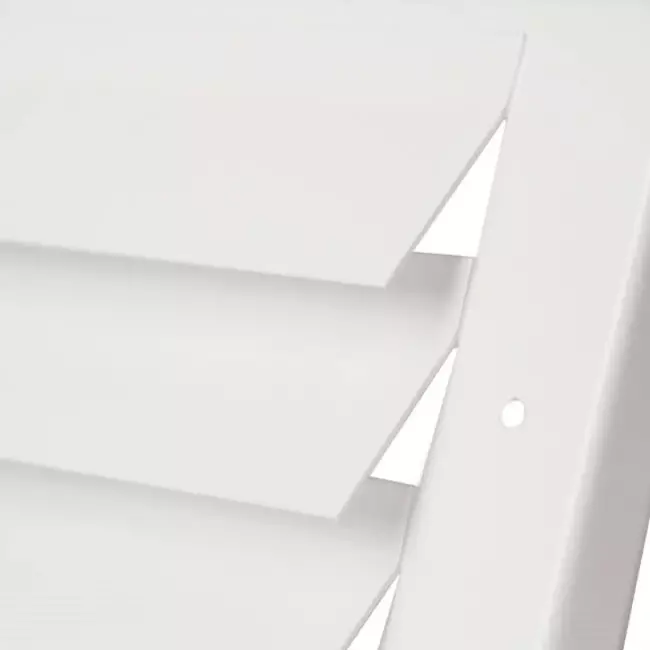 Outside wall grille surface-mounted 300mm x 100mm WHITE
