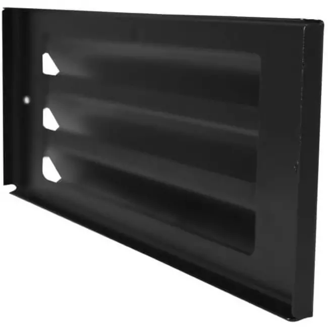 External wall grille surface mounted 300mm x 100mm BLACK