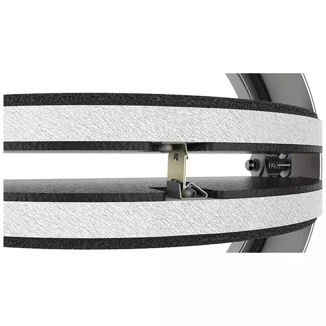 Fire damper round 100mm with ventilation valve - E-BFDC V EI120S D100
