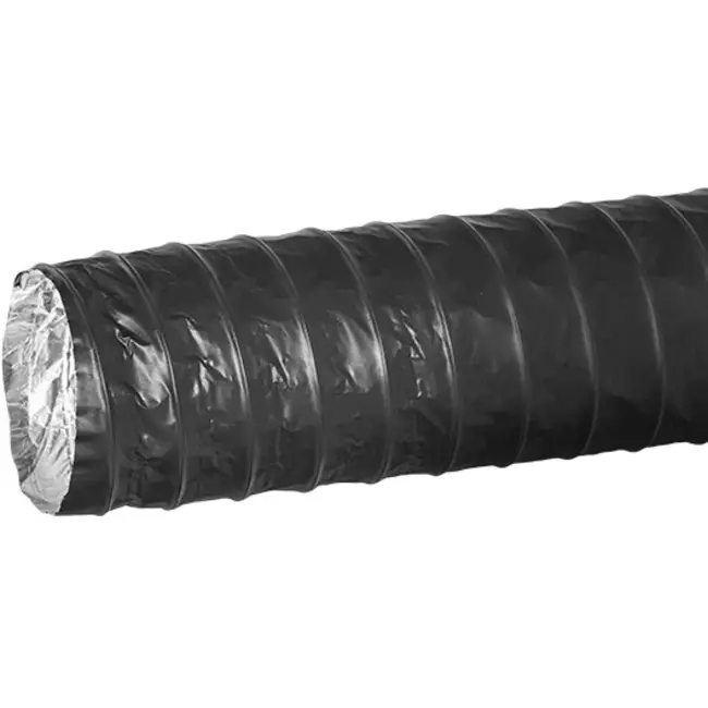 Combidec ventilation hose aluminium with polyester outer layer BLACK Ø 80 mm (10 metres)
