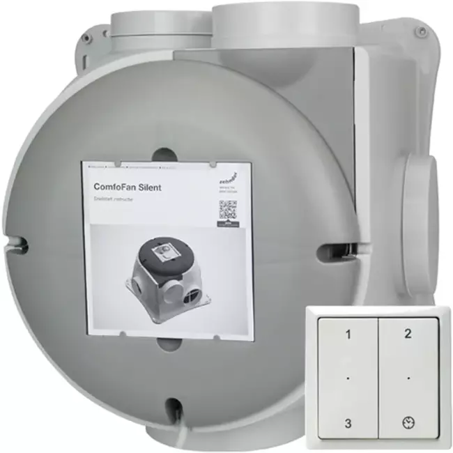 Zehnder ComfoFan Silent Package 460 m³/h + RFZ Control - Grounded Plug