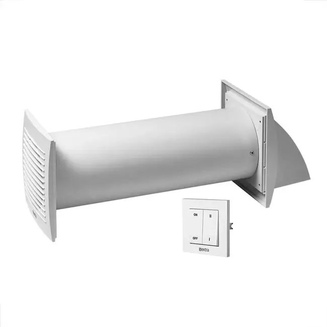 Europlast decentralised MVHR unit 125 mm with switch