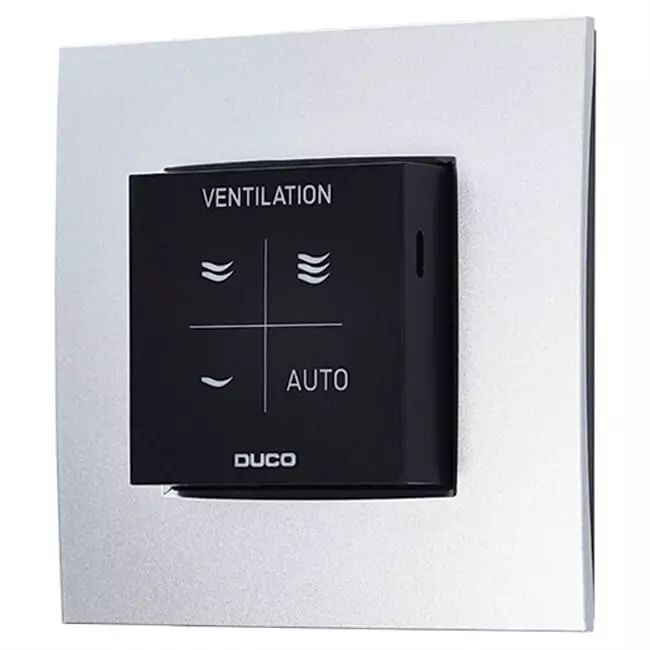 Duco CO2 room sensor with control RF/Wired black