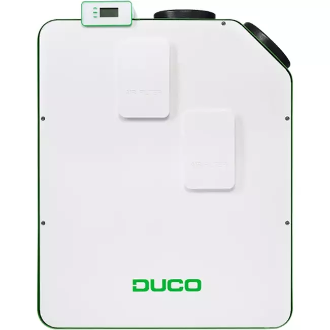 Duco MVHR Ducobox Energy 400 - 1 zone control with heater - right - plug type G - 400 m³/h