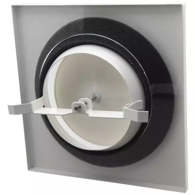 Ventilation valve supply metal square Ø125 mm white with friction springs - DVSQ-P125