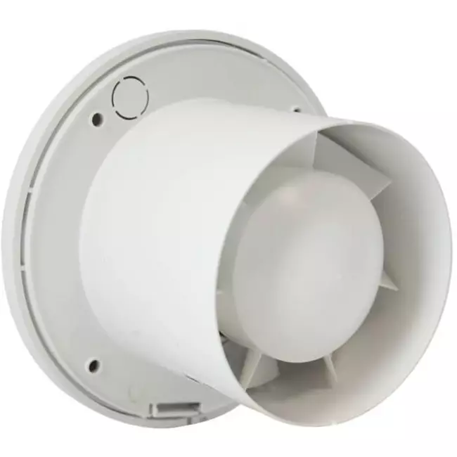 Bathroom extractor fan round Ø 100 mm white - basic EA100