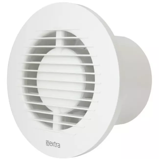 Bathroom extractor fan round Ø 100 mm white - basic EA100