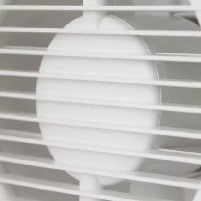Bathroom extractor fan round Ø 125 mm white with timer and humidity sensor - EE125HT