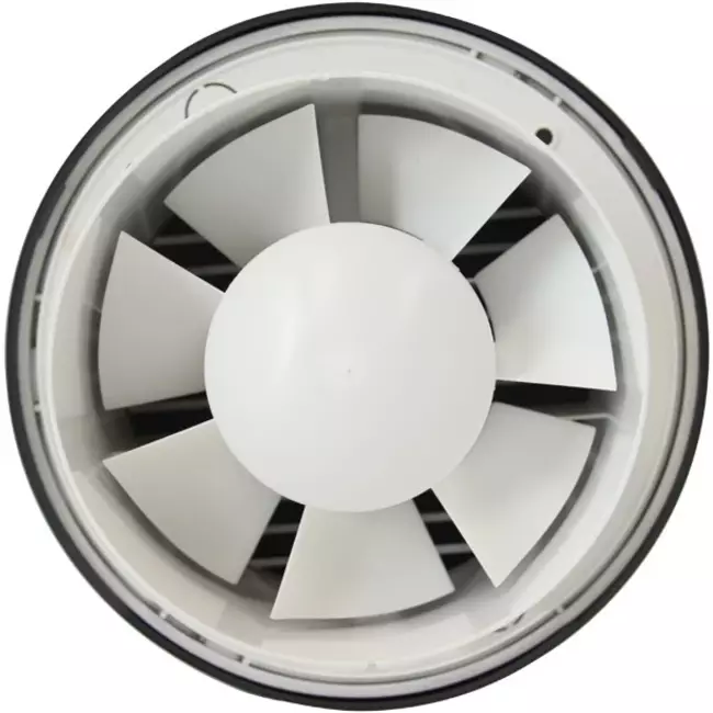 Bathroom extractor fan round Ø 125 mm antraciet - design EAT125A