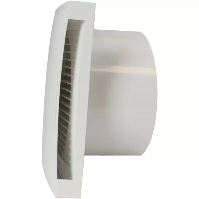 Bathroom extractor fan Ø 100 mm white with timer - Design EET100T