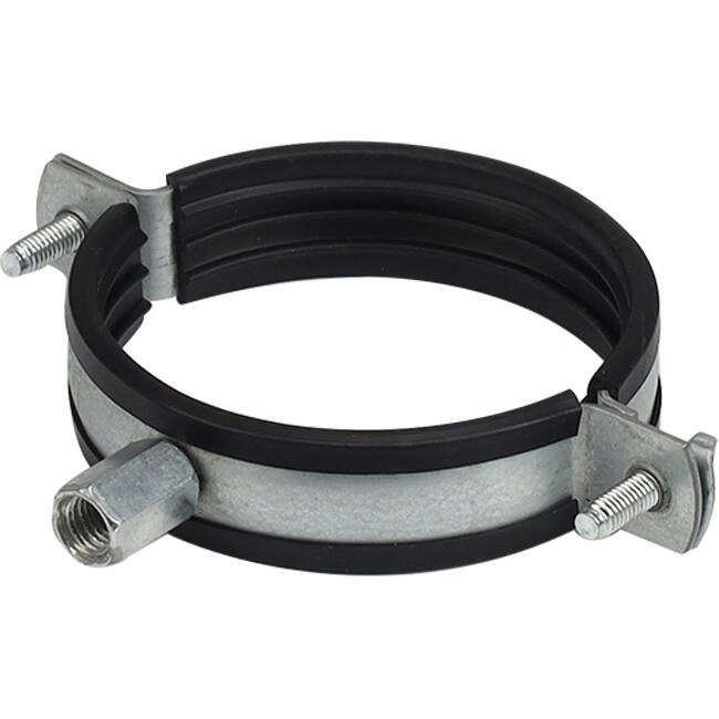 Metal bracket, 125 mm diameter, with rubber (shipping included)