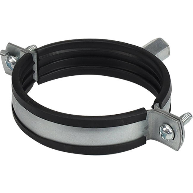 Metal bracket, 125 mm diameter, with rubber (shipping included)