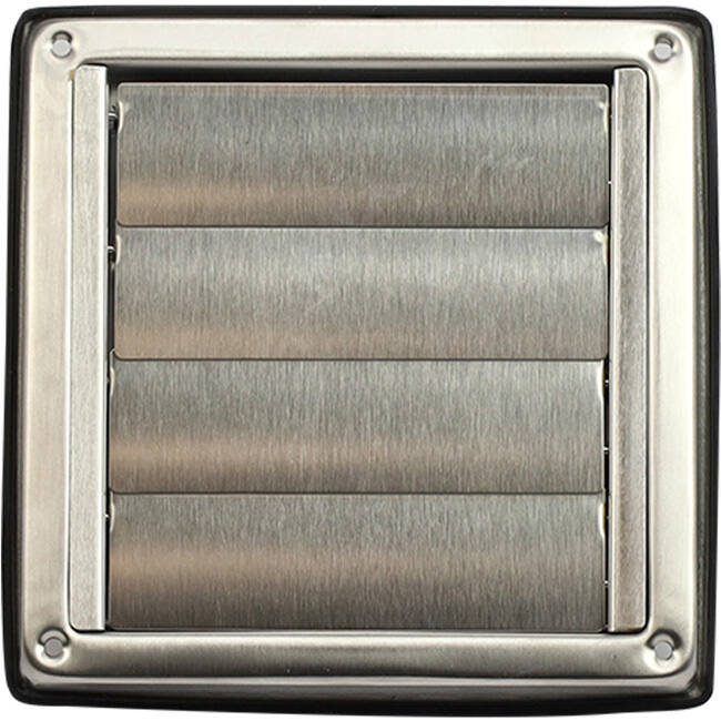 Stainless steel front grille 150mm with movable vanes high exhaust - EL-SS-OP150 SS