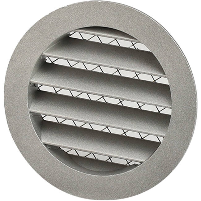 Wall diffuser 100 mm outside air aluminium - EL-A-RLP100