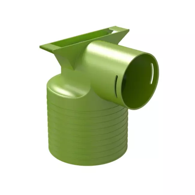 Ubbink Air Excellent 34C valve adapter 125 1x90°