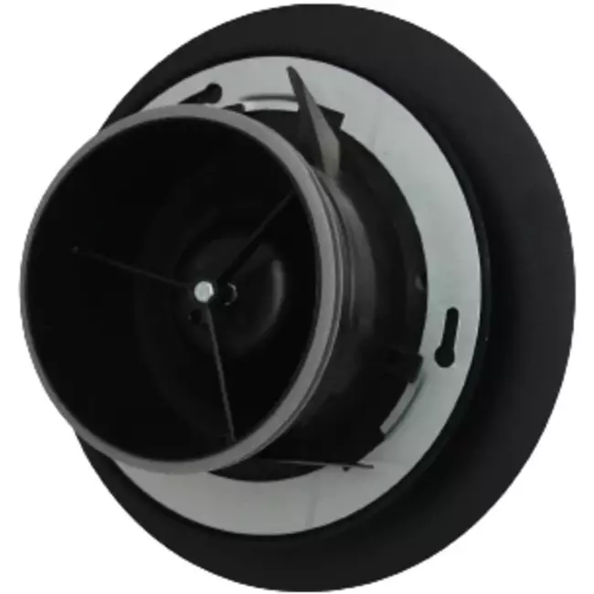 Imaginair RLV big Ø 125 mm supply and exhaust air valve - mounting springs - black
