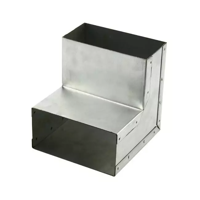 Bend 90 degrees 220x80 mm vertical duct