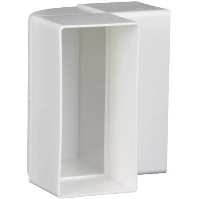 Rectangular plastic vertical 90° bend 110 x 55 - KLV.