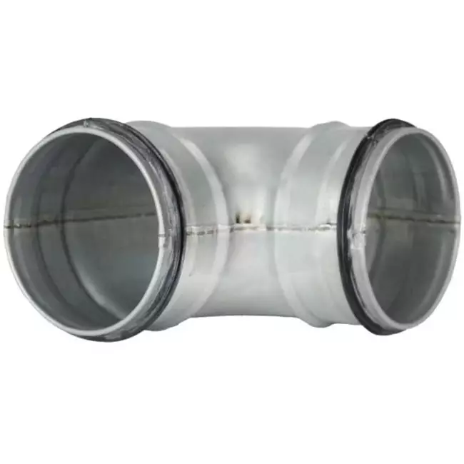 Short round spiral bend 45° Ø 80mm for spiral duct