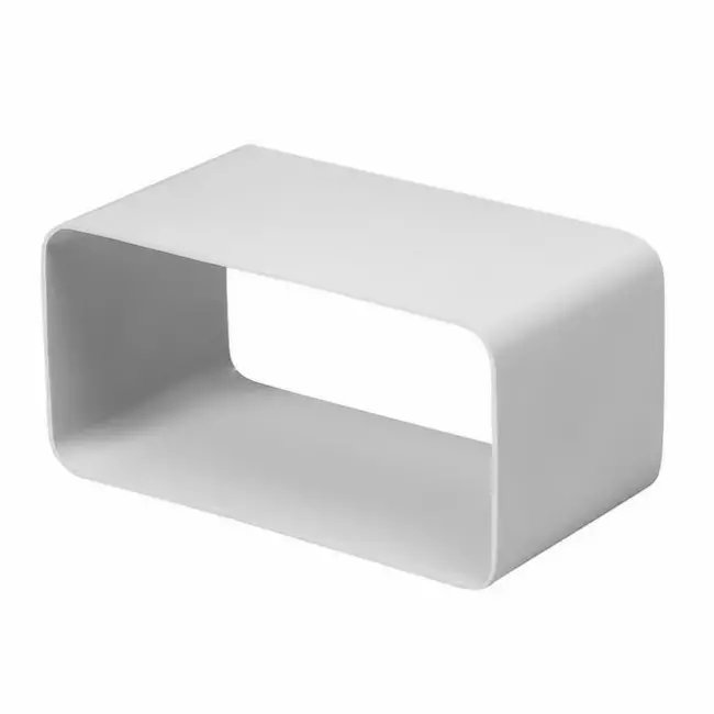 Plastic female coupler rectangular 110x55 mm - KSF