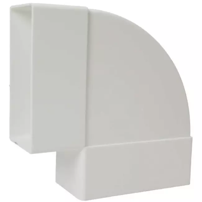 Rectangular plastic horizontal 90° bend 110 x 55mm - KLH