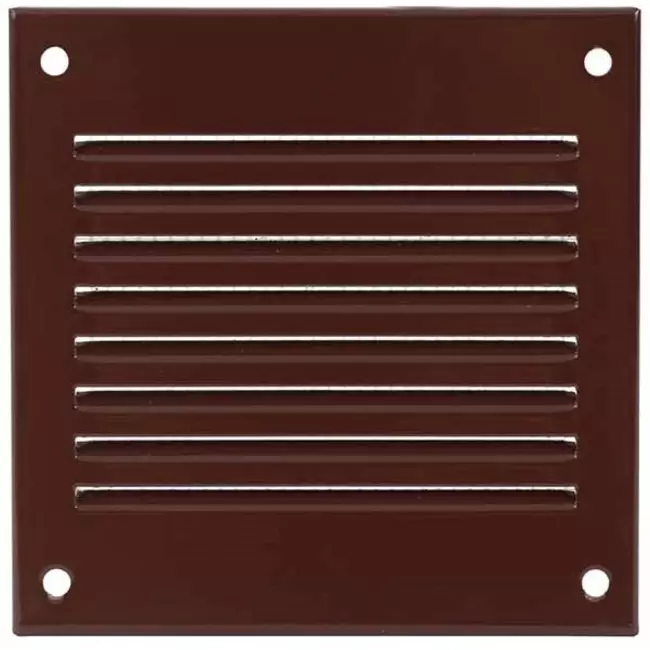 Metal grille 100x100mm brown - MR1010B