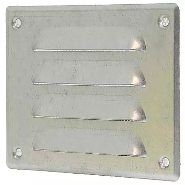 Metal ventilation grille rectangular 140x105 mm sinc - MR14105Zn