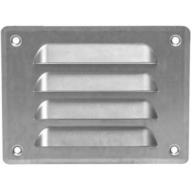 Metal ventilation grille rectangular 140x105 mm sinc - MR14105Zn