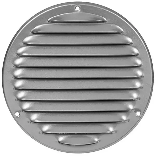 Metal ventilation grille round Ø160 mm grey - MR160P - RAL9006