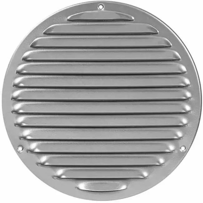 Metal ventilation grille round Ø200 mm grey - MR200P - RAL9006