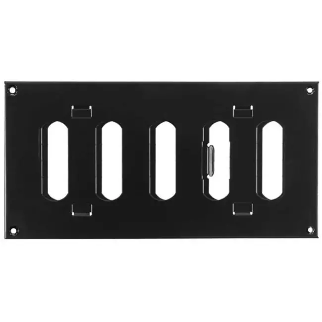 Adjustable metal slot diffuser 200x100 black - MR2010RM - RAL9005