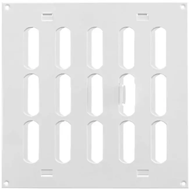 Adjustable metal slot diffuser 200x200 white - MR2020R - RAL9016