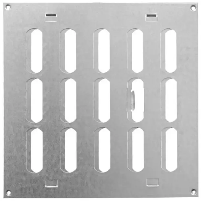 Adjustable metal slot diffuser 200x200 galvinized - MR2020RZn