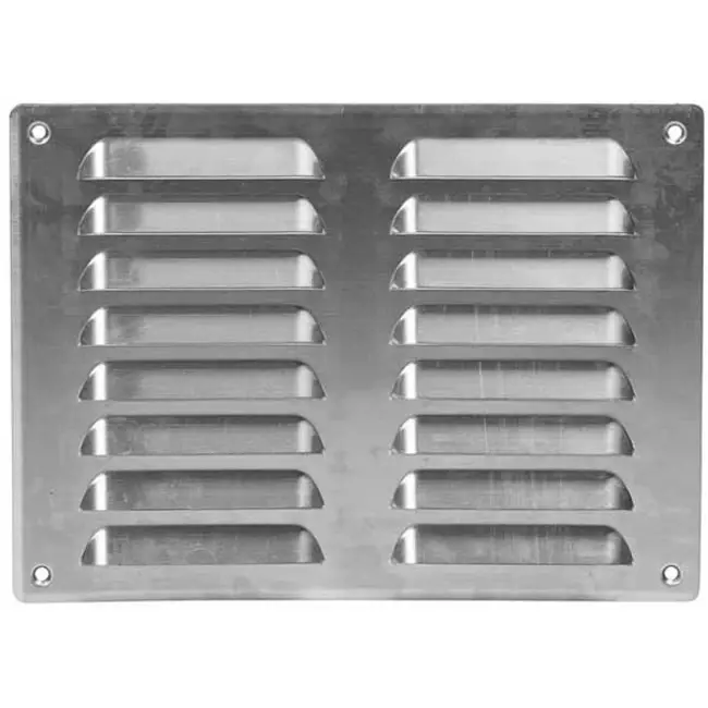 Metal ventilation grille rectangular 260x190 mm aluminium - MR2619Al