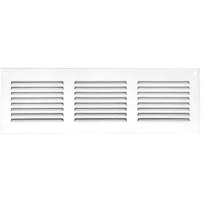 Metal ventilation grille rectangular 300x100 white - MR3010