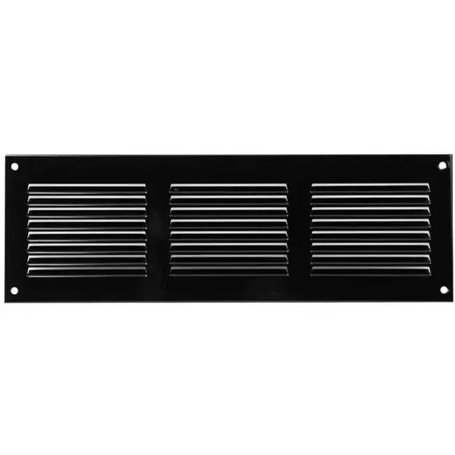 Metal grille 300x100mm black - MR3010M - RAL9005